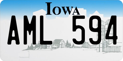 IA license plate AML594