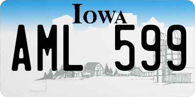 IA license plate AML599