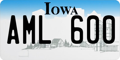 IA license plate AML600