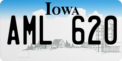IA license plate AML620
