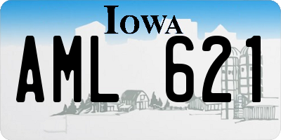 IA license plate AML621