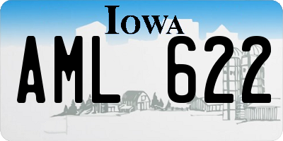 IA license plate AML622