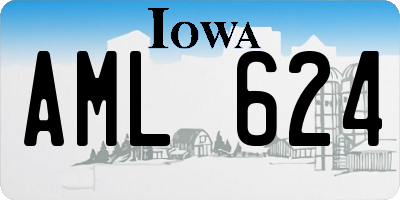 IA license plate AML624