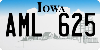 IA license plate AML625