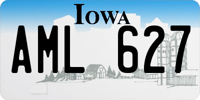 IA license plate AML627
