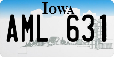 IA license plate AML631