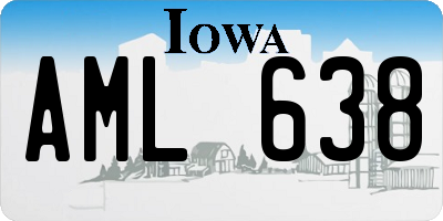 IA license plate AML638