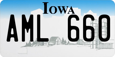 IA license plate AML660
