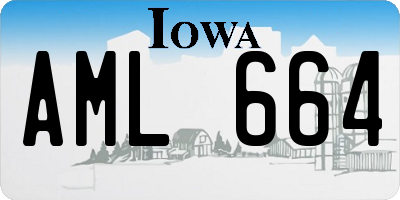 IA license plate AML664