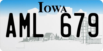 IA license plate AML679