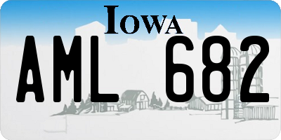 IA license plate AML682