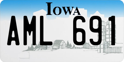 IA license plate AML691