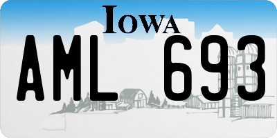 IA license plate AML693