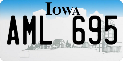 IA license plate AML695
