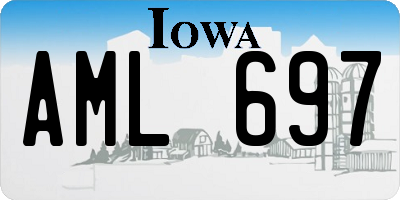 IA license plate AML697