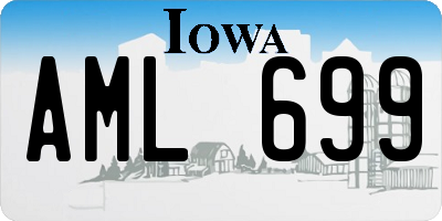 IA license plate AML699