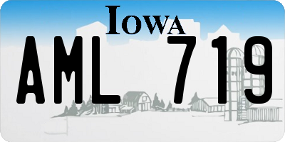 IA license plate AML719