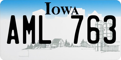IA license plate AML763