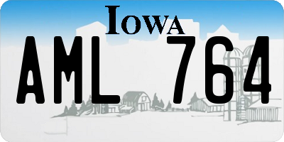 IA license plate AML764