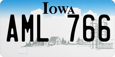 IA license plate AML766