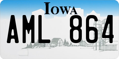 IA license plate AML864