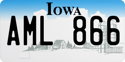IA license plate AML866