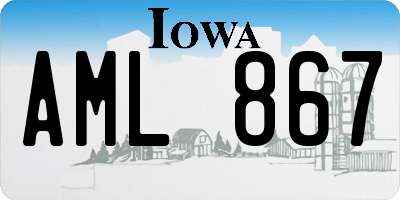 IA license plate AML867