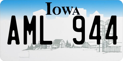 IA license plate AML944