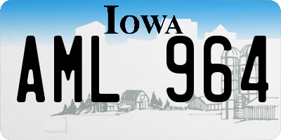 IA license plate AML964