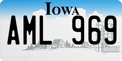 IA license plate AML969