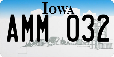 IA license plate AMM032