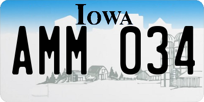 IA license plate AMM034