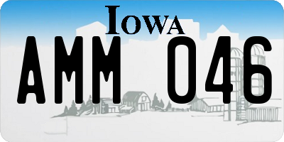 IA license plate AMM046