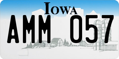 IA license plate AMM057