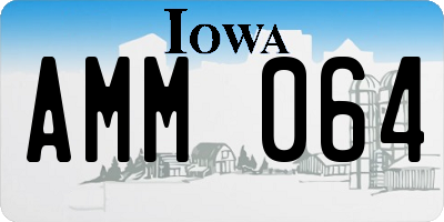 IA license plate AMM064