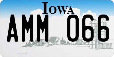 IA license plate AMM066