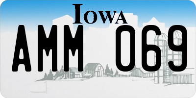 IA license plate AMM069