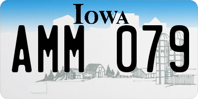 IA license plate AMM079