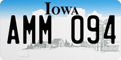 IA license plate AMM094
