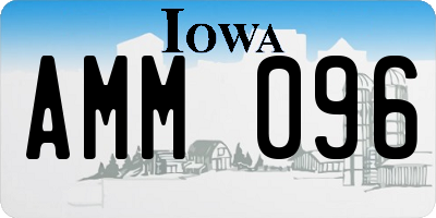 IA license plate AMM096