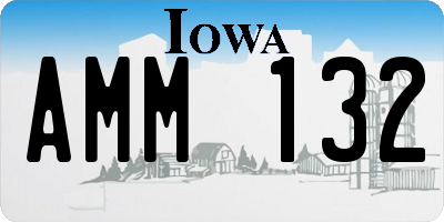 IA license plate AMM132