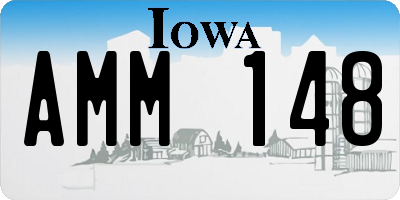 IA license plate AMM148