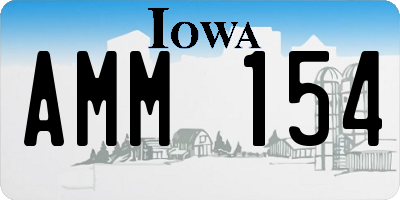 IA license plate AMM154