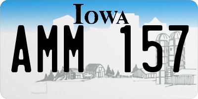 IA license plate AMM157