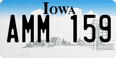 IA license plate AMM159