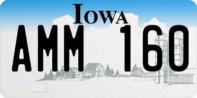 IA license plate AMM160