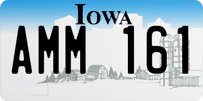 IA license plate AMM161