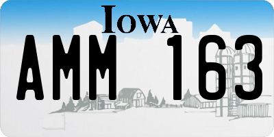 IA license plate AMM163