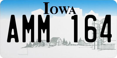 IA license plate AMM164