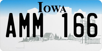 IA license plate AMM166